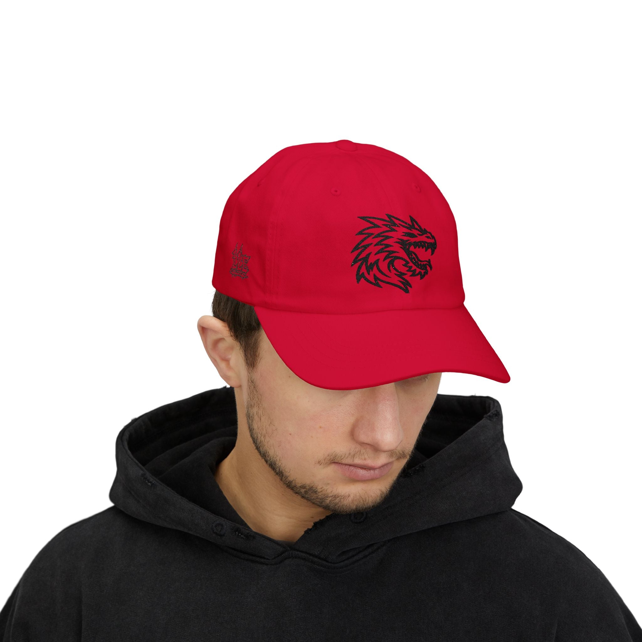 Dragon Head Dad Cap — Embroidered Streetwear Baseball Hat
