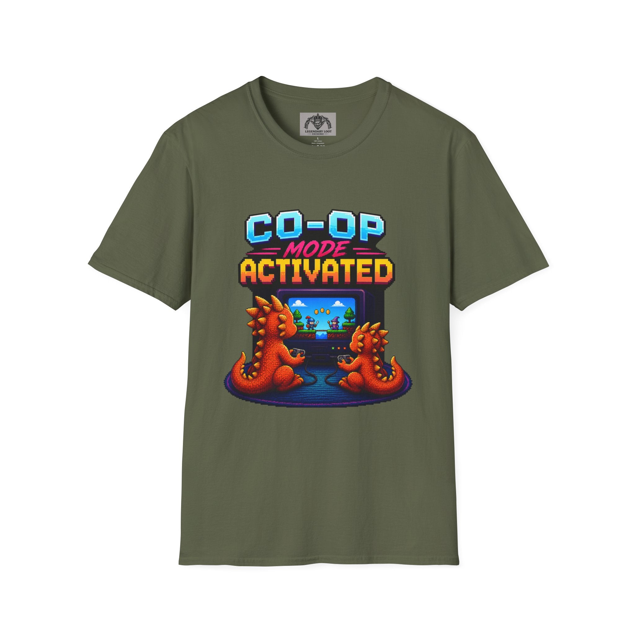 Co-Op Mode Activated Shirt | Gamer Dad Fathers Day Shirt | Retro Gaming Tee
