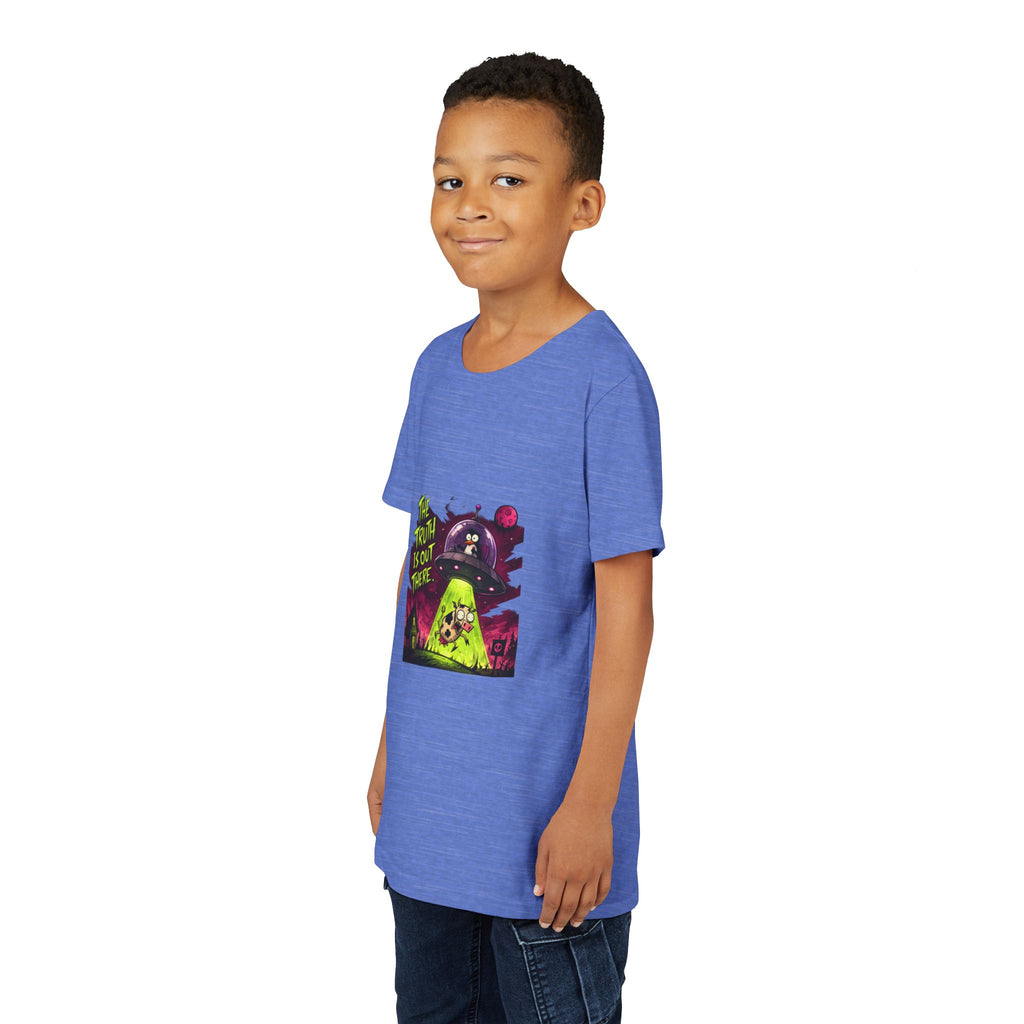 The Truth Is Out There Youth Tee | Alien UFO Graphic | Penguin | Cow