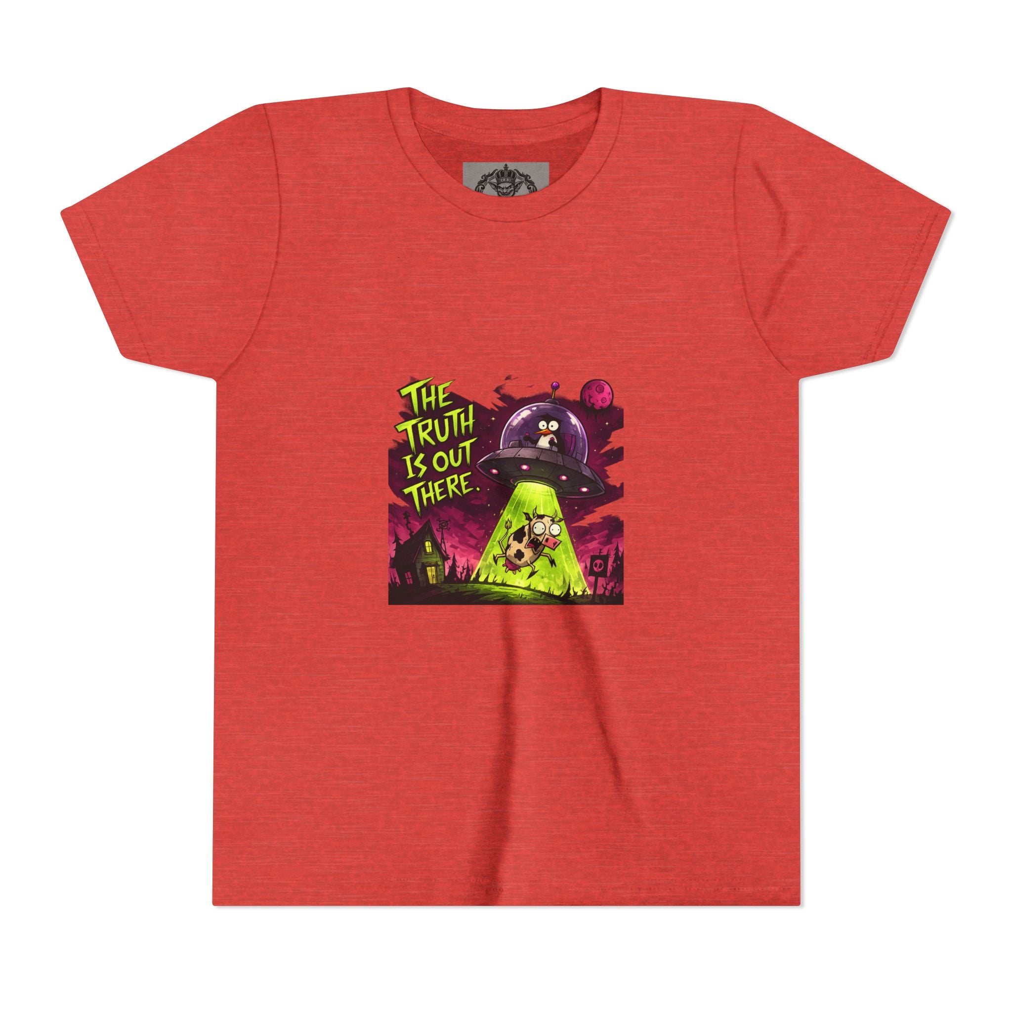 The Truth Is Out There Youth Tee | Alien UFO Graphic | Penguin | Cow