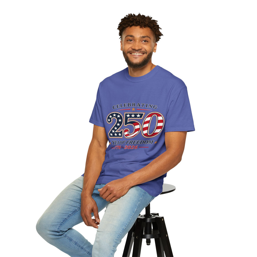 250 Years of Freedom 1776-2026 T-shirt | American Flag Patriotic Tee