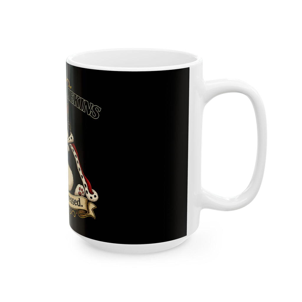 Prince Williemine Cat King Ceramic Mug — "is not impressed." (11oz & 15oz)