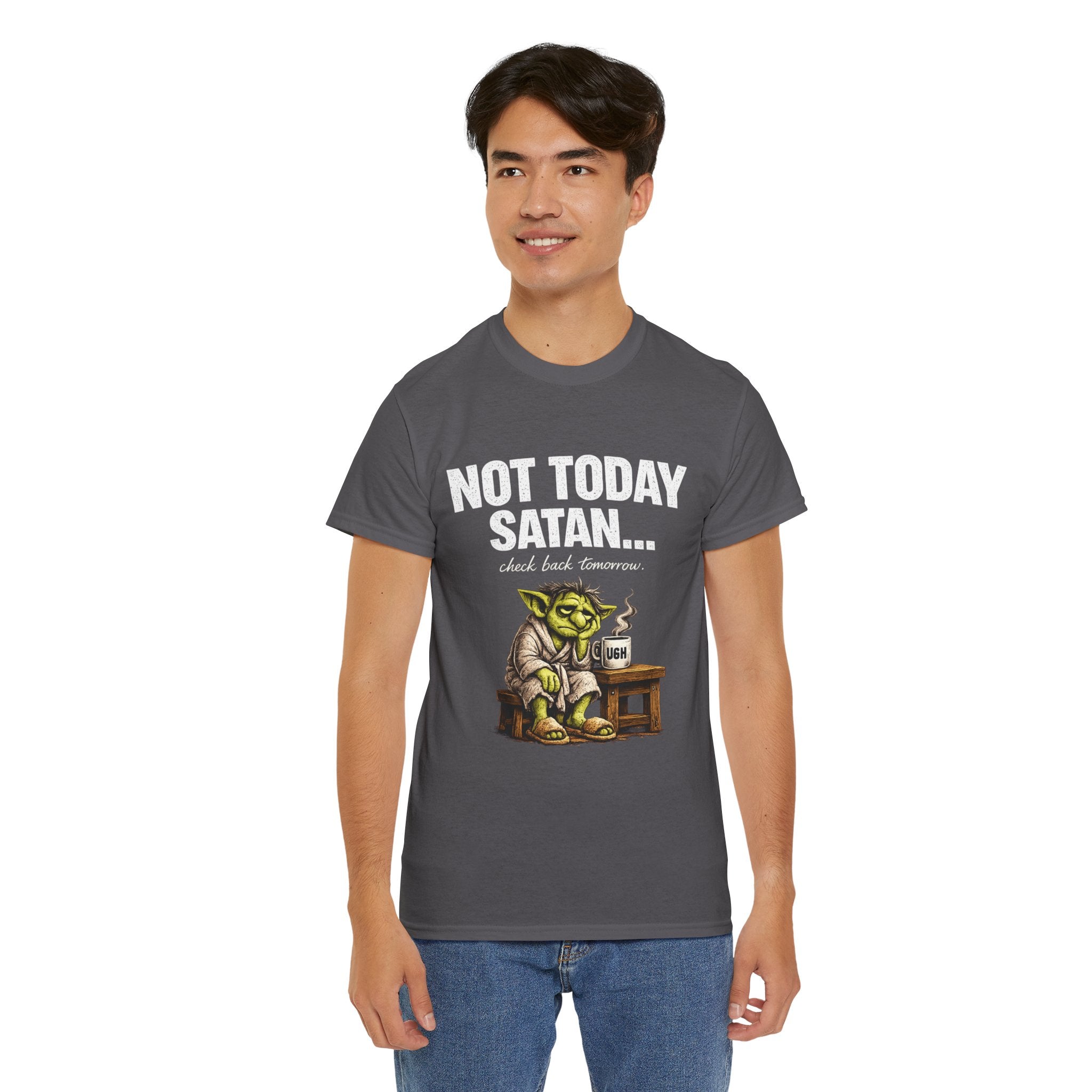 Not Today Satan Goblin Tee | Funny T-Shirt
