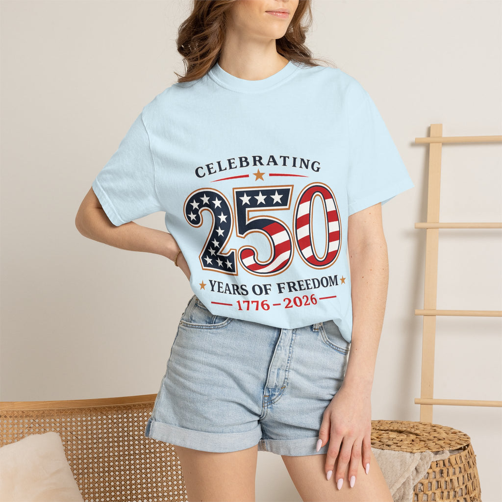 250 Years of Freedom 1776-2026 T-shirt | American Flag Patriotic Tee