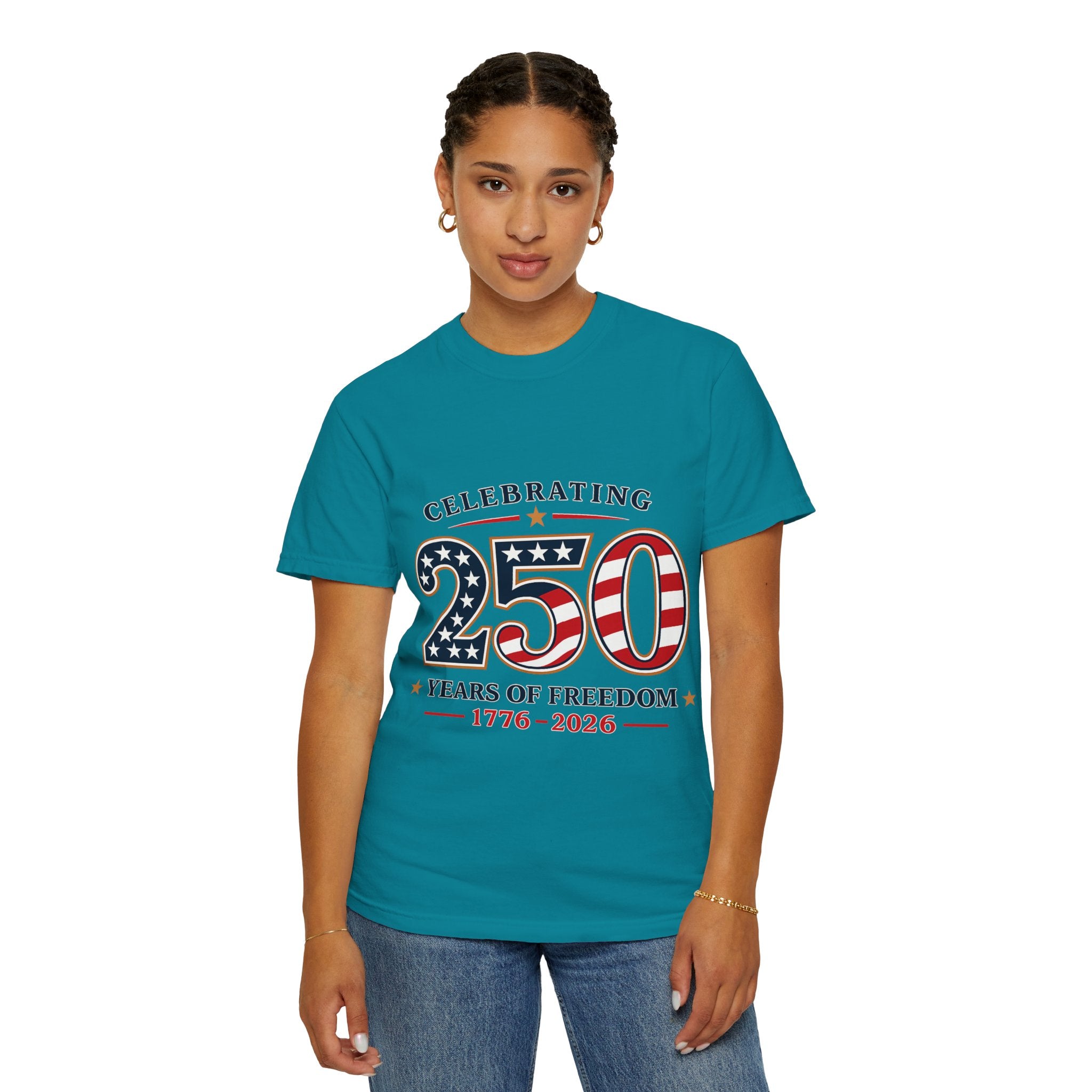 250 Years of Freedom 1776-2026 T-shirt | American Flag Patriotic Tee
