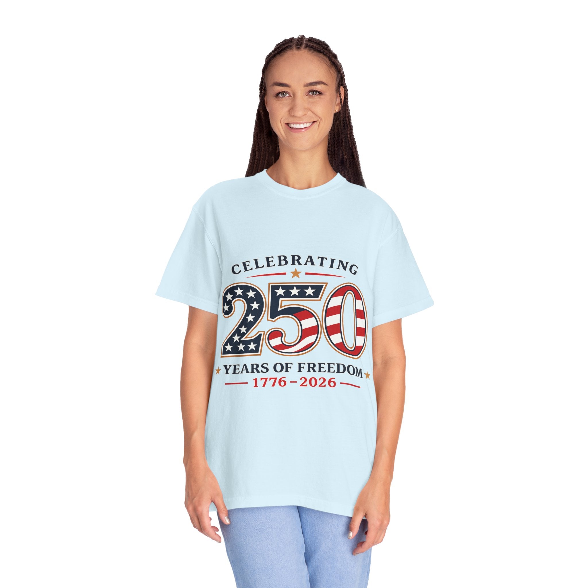 250 Years of Freedom 1776-2026 T-shirt | American Flag Patriotic Tee