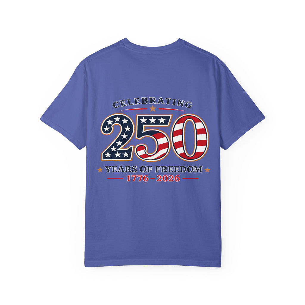 250 Years of Freedom 1776-2026 T-shirt | American Flag Patriotic Tee