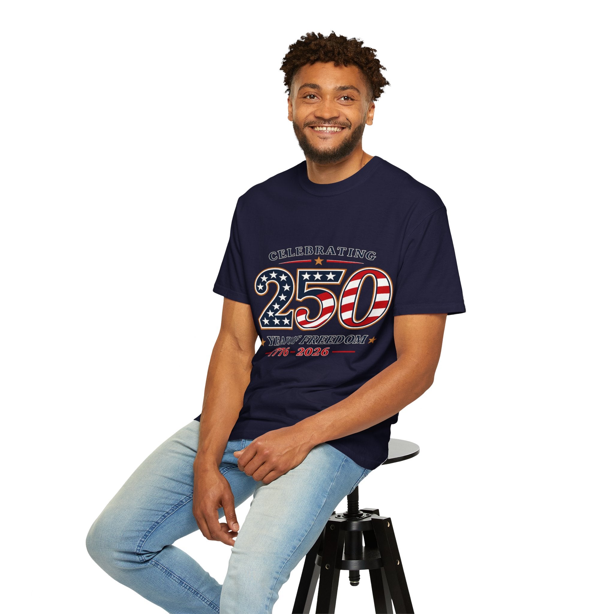 250 Years of Freedom 1776-2026 T-shirt | American Flag Patriotic Tee