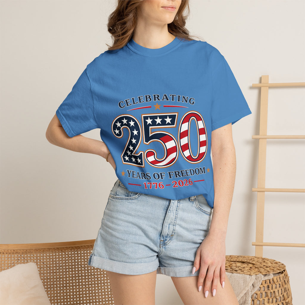 250 Years of Freedom 1776-2026 T-shirt | American Flag Patriotic Tee