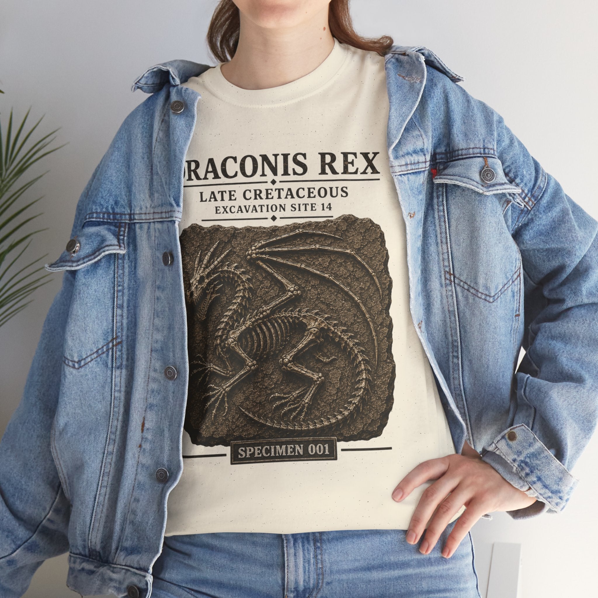 Draconis Rex Fossil T‑Shirt — Mythological Preservation Society Tee