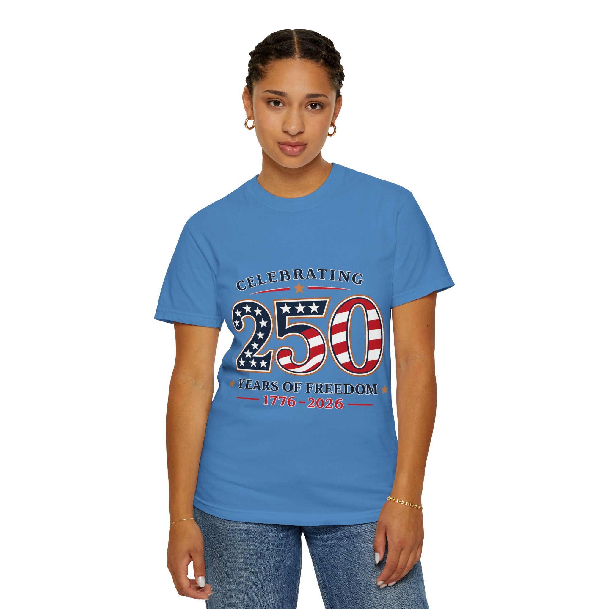 250 Years of Freedom 1776-2026 T-shirt | American Flag Patriotic Tee