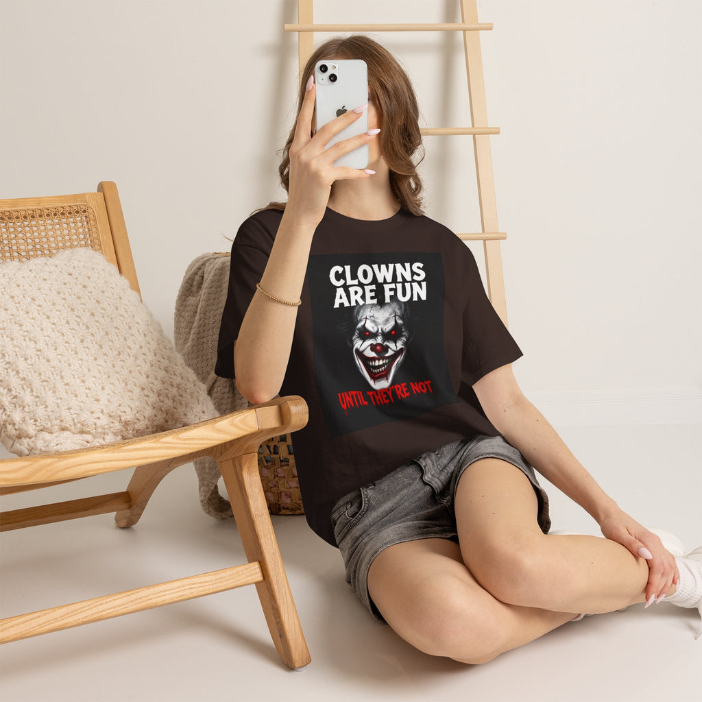 Creepy Clown T-Shirt — "Clowns Are Fun Until They're Not" Horror Tee
