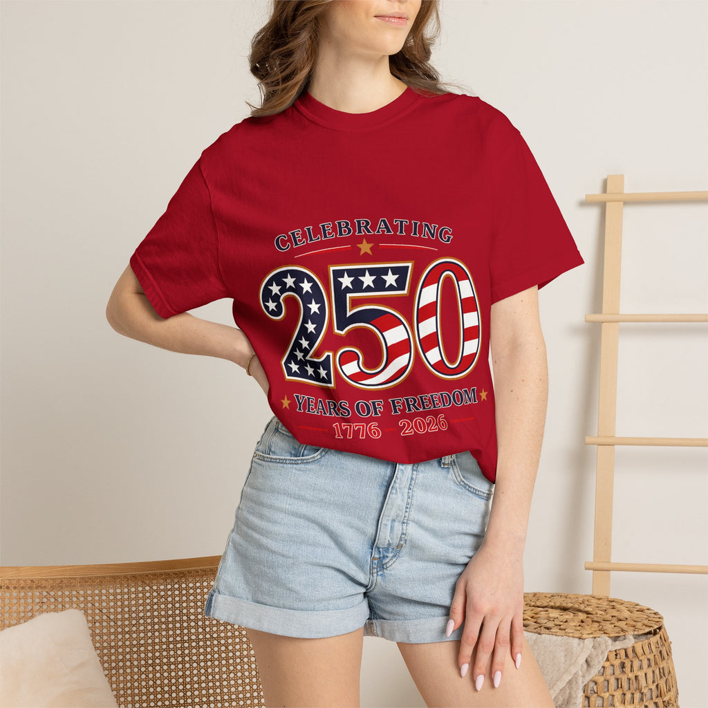 250 Years of Freedom 1776-2026 T-shirt | American Flag Patriotic Tee