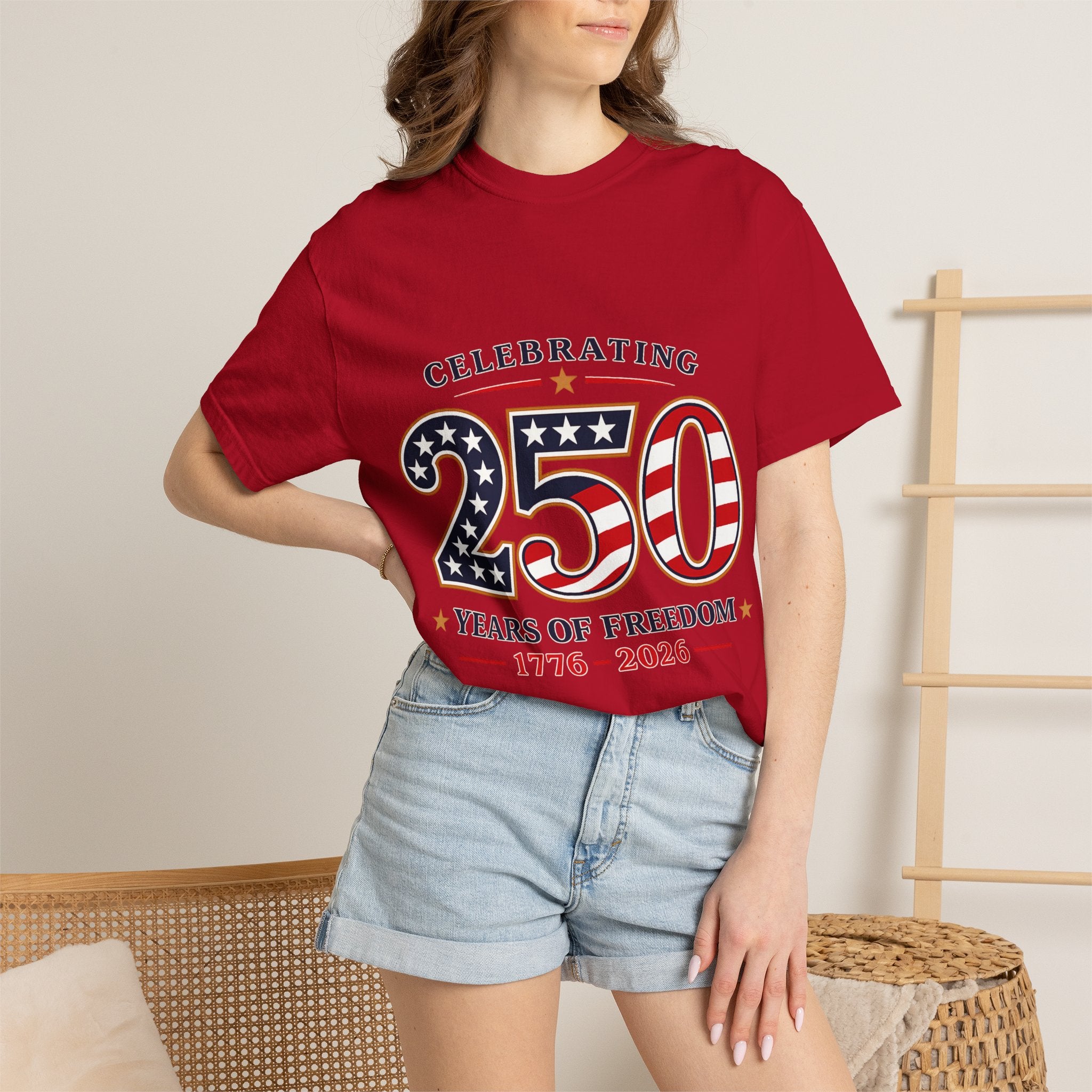 250 Years of Freedom 1776-2026 T-shirt | American Flag Patriotic Tee
