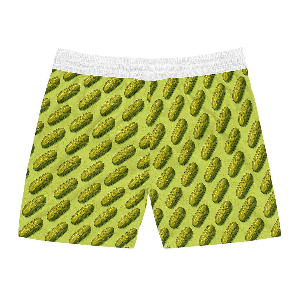 Pickle Pattern Swim Shorts | Pickle Print Beach Swimwear