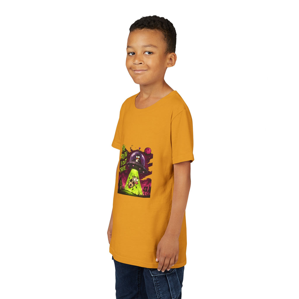 The Truth Is Out There Youth Tee | Alien UFO Graphic | Penguin | Cow