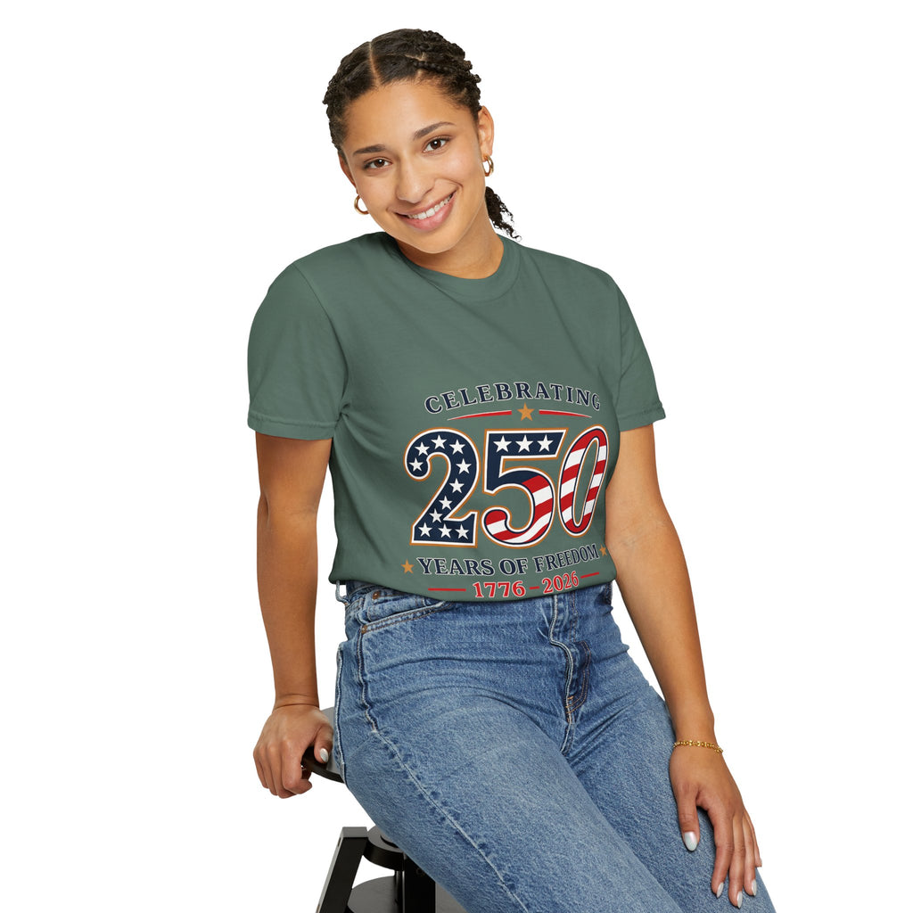 250 Years of Freedom 1776-2026 T-shirt | American Flag Patriotic Tee