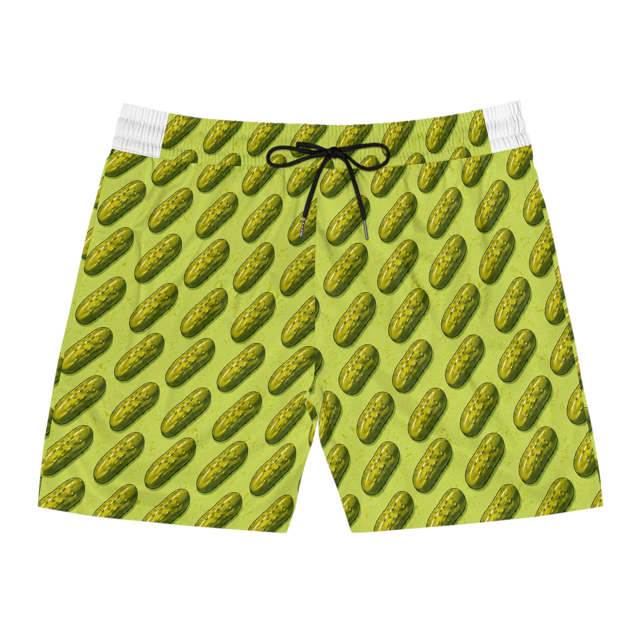Pickle Pattern Swim Shorts | Pickle Print Beach Swimwear