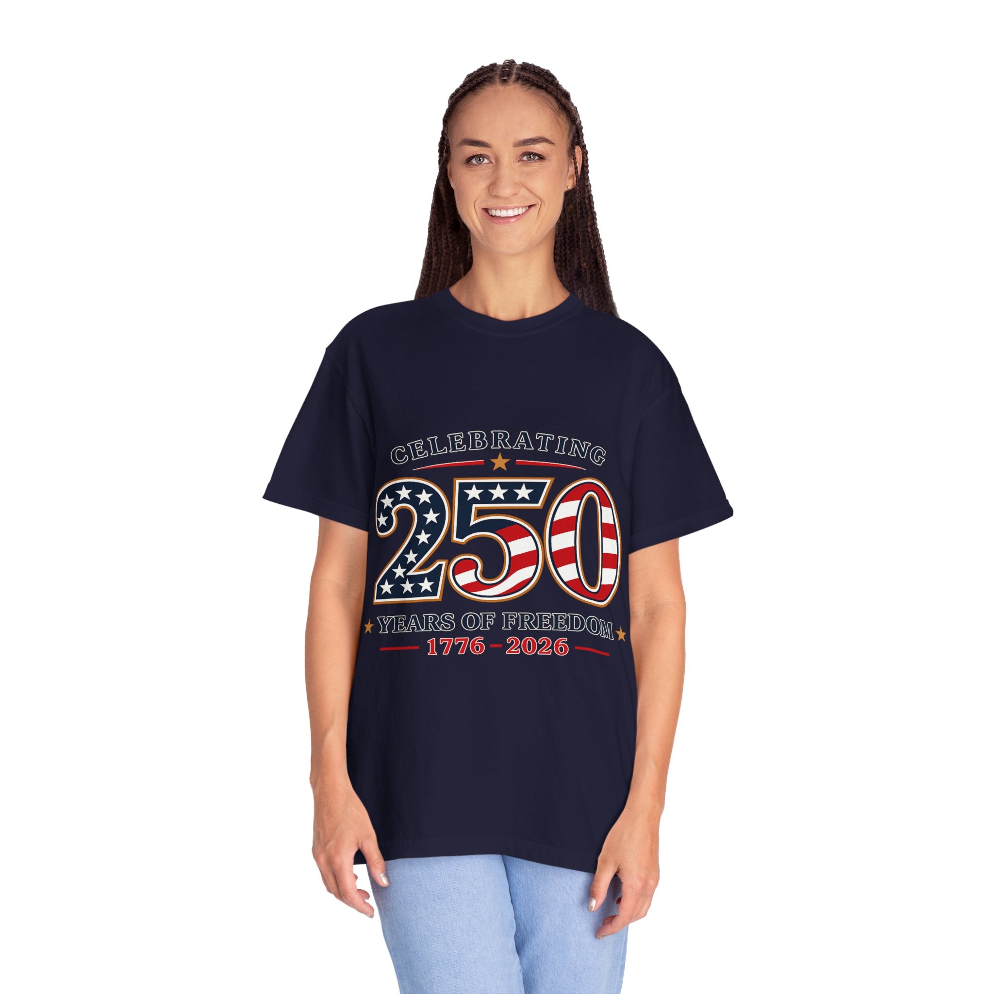 250 Years of Freedom 1776-2026 T-shirt | American Flag Patriotic Tee