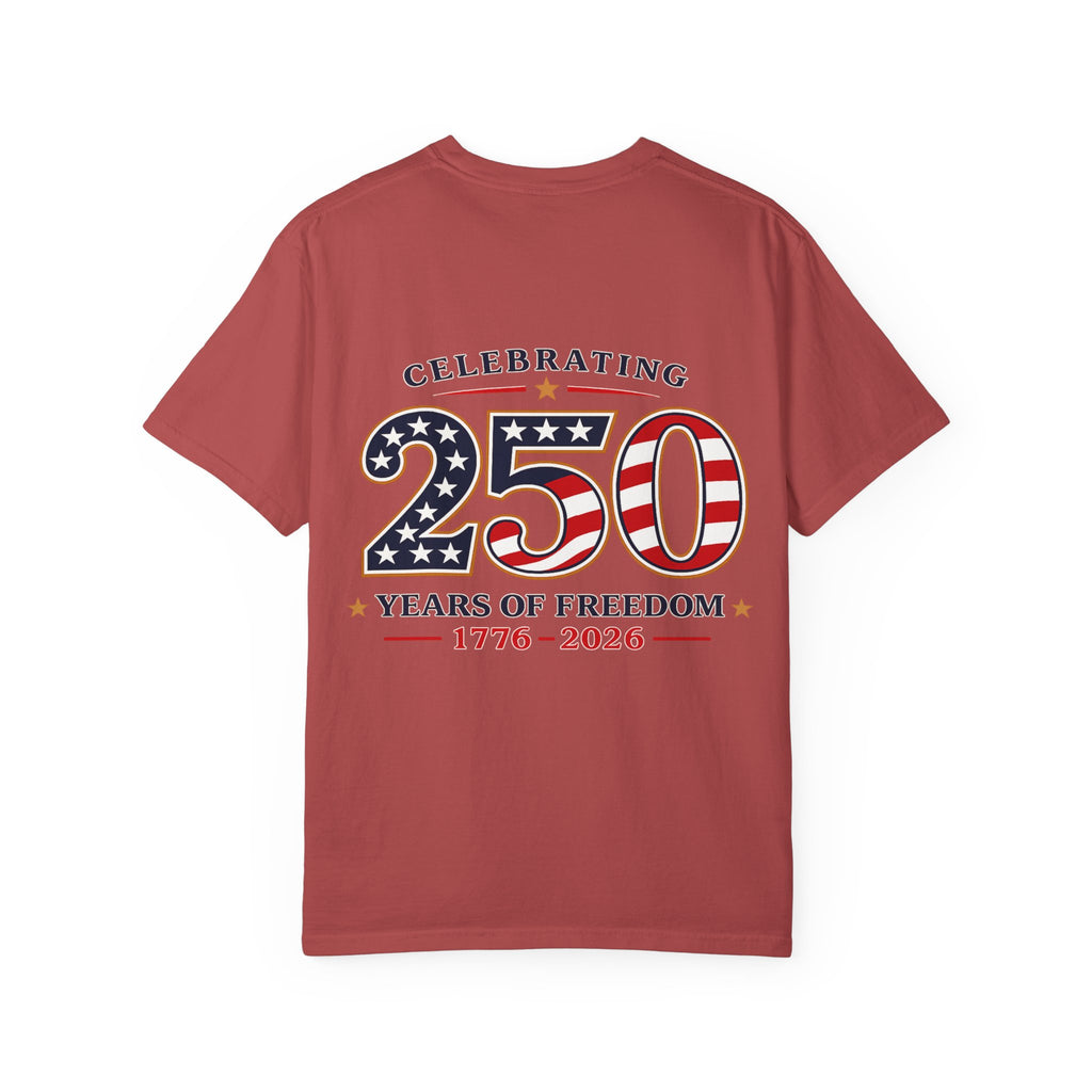 250 Years of Freedom 1776-2026 T-shirt | American Flag Patriotic Tee