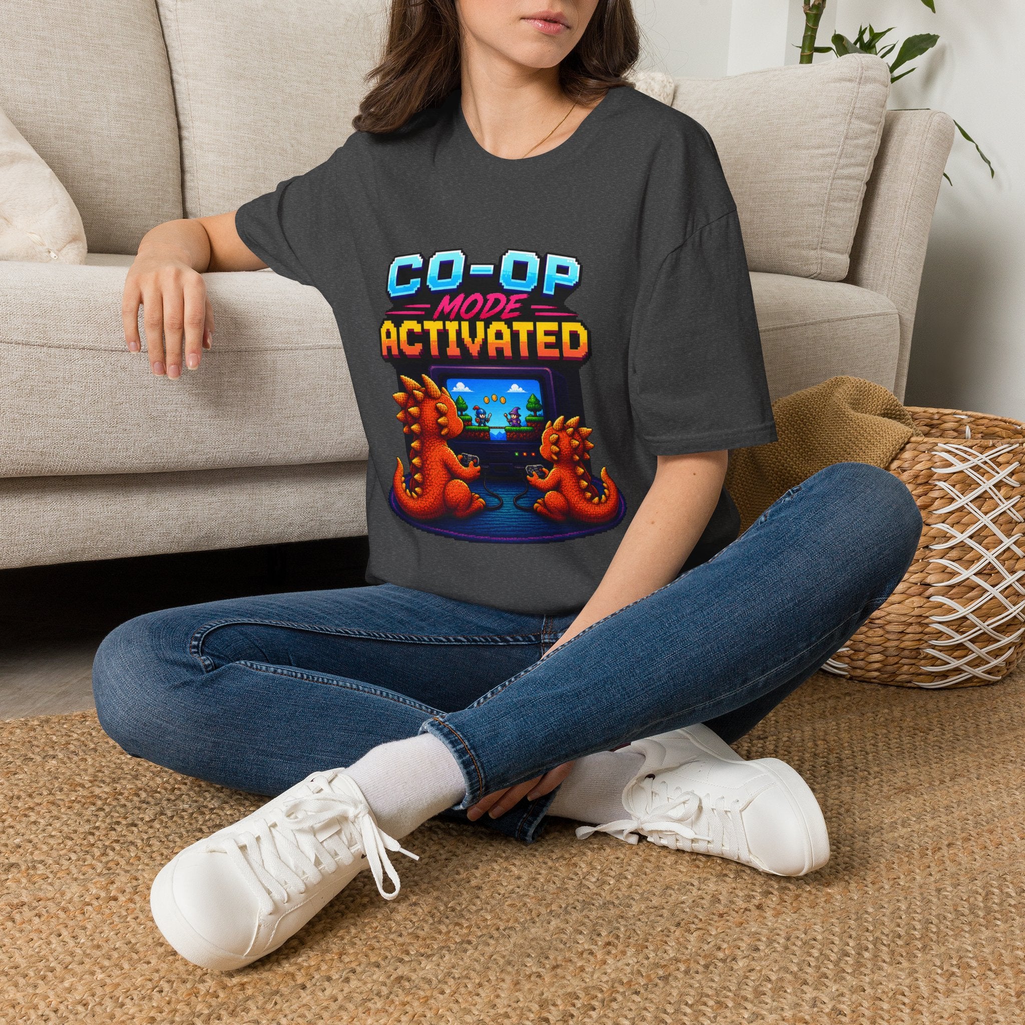 Co-Op Mode Activated Shirt | Gamer Dad Fathers Day Shirt | Retro Gaming Tee