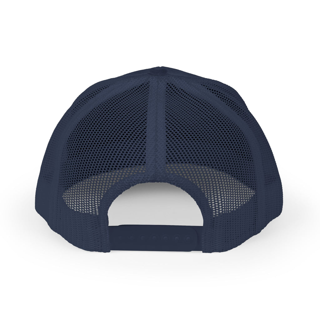Eagle Head Embroidered Snapback Trucker Cap — Patriotic Mesh Baseball Hat