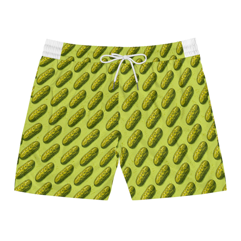 Pickle Pattern Swim Shorts | Pickle Print Beach Swimwear