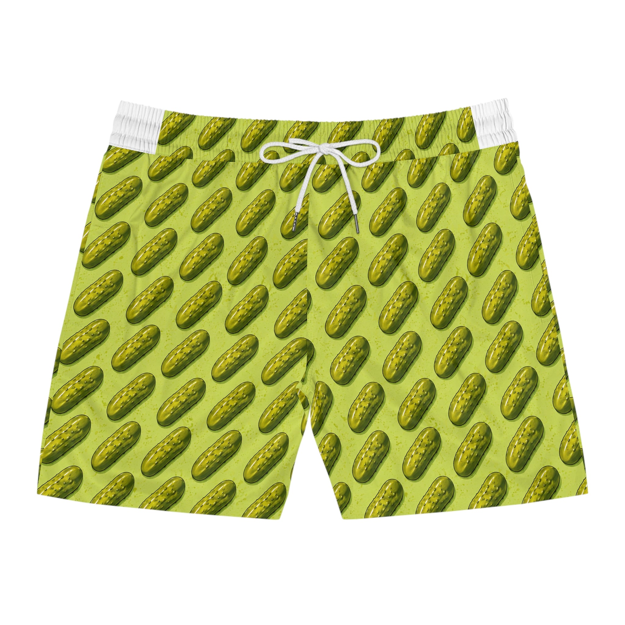 Pickle Pattern Swim Shorts | Pickle Print Beach Swimwear