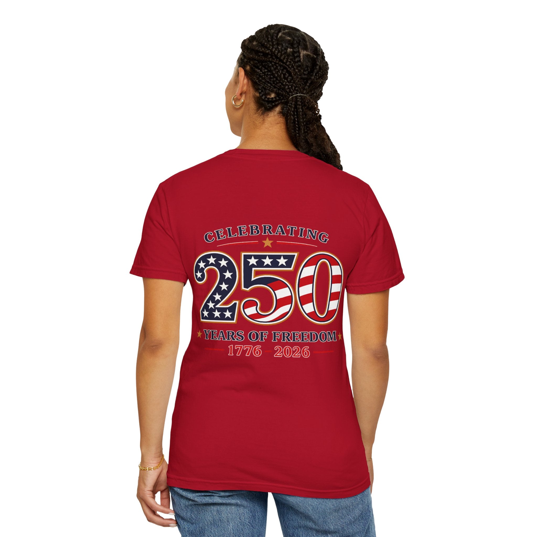 250 Years of Freedom 1776-2026 T-shirt | American Flag Patriotic Tee