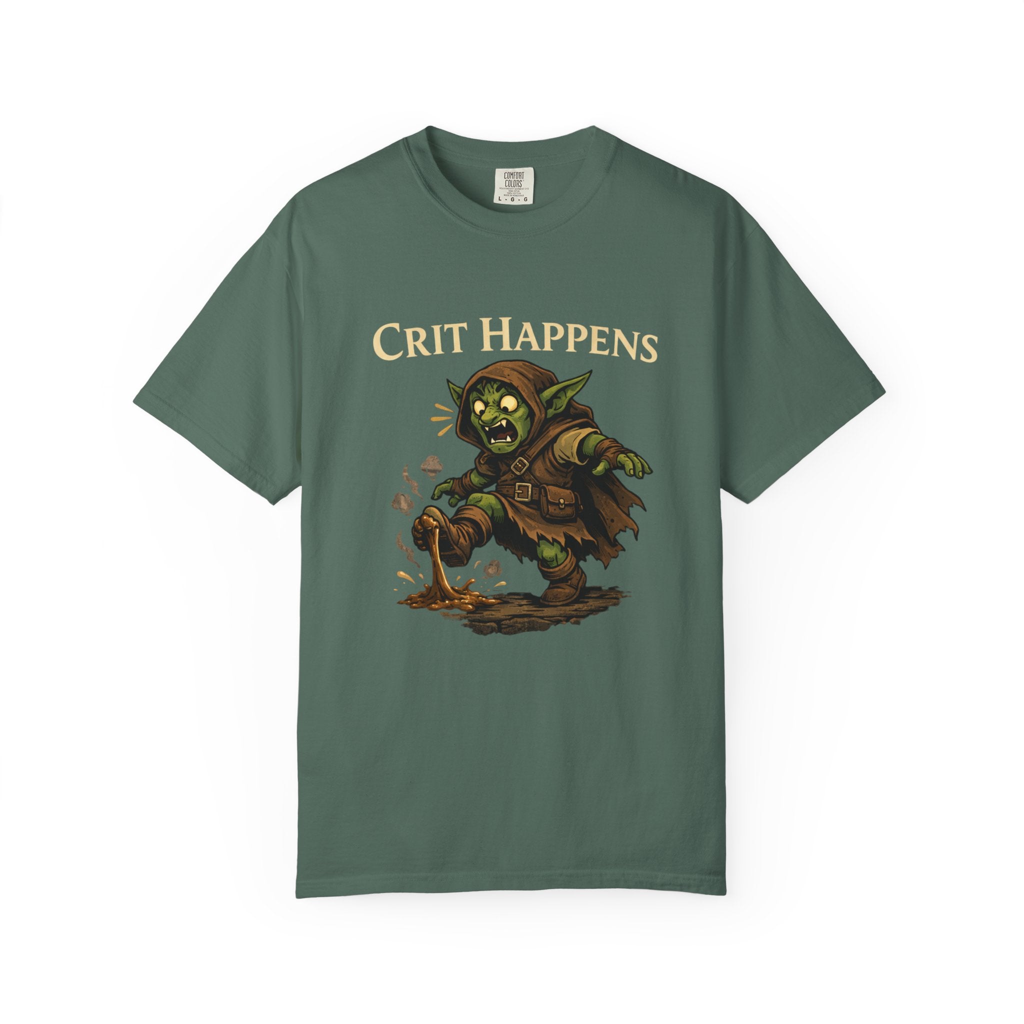 Crit Happens Goblin T-Shirt — Funny DnD Gaming Tee