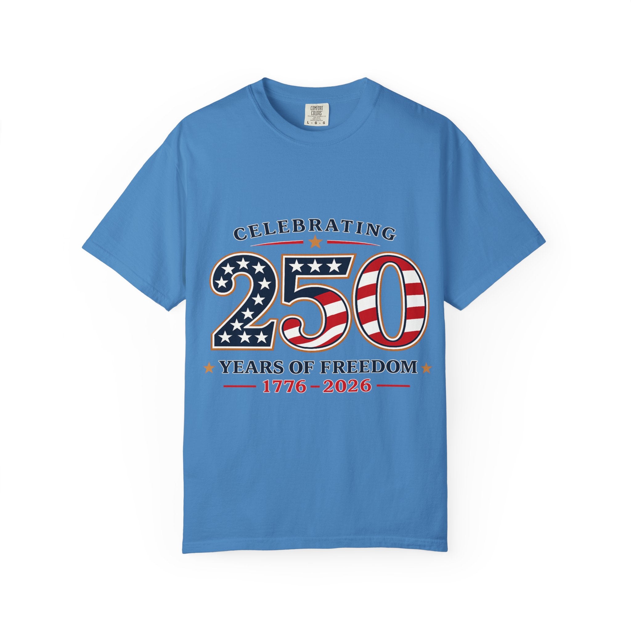 250 Years of Freedom 1776-2026 T-shirt | American Flag Patriotic Tee