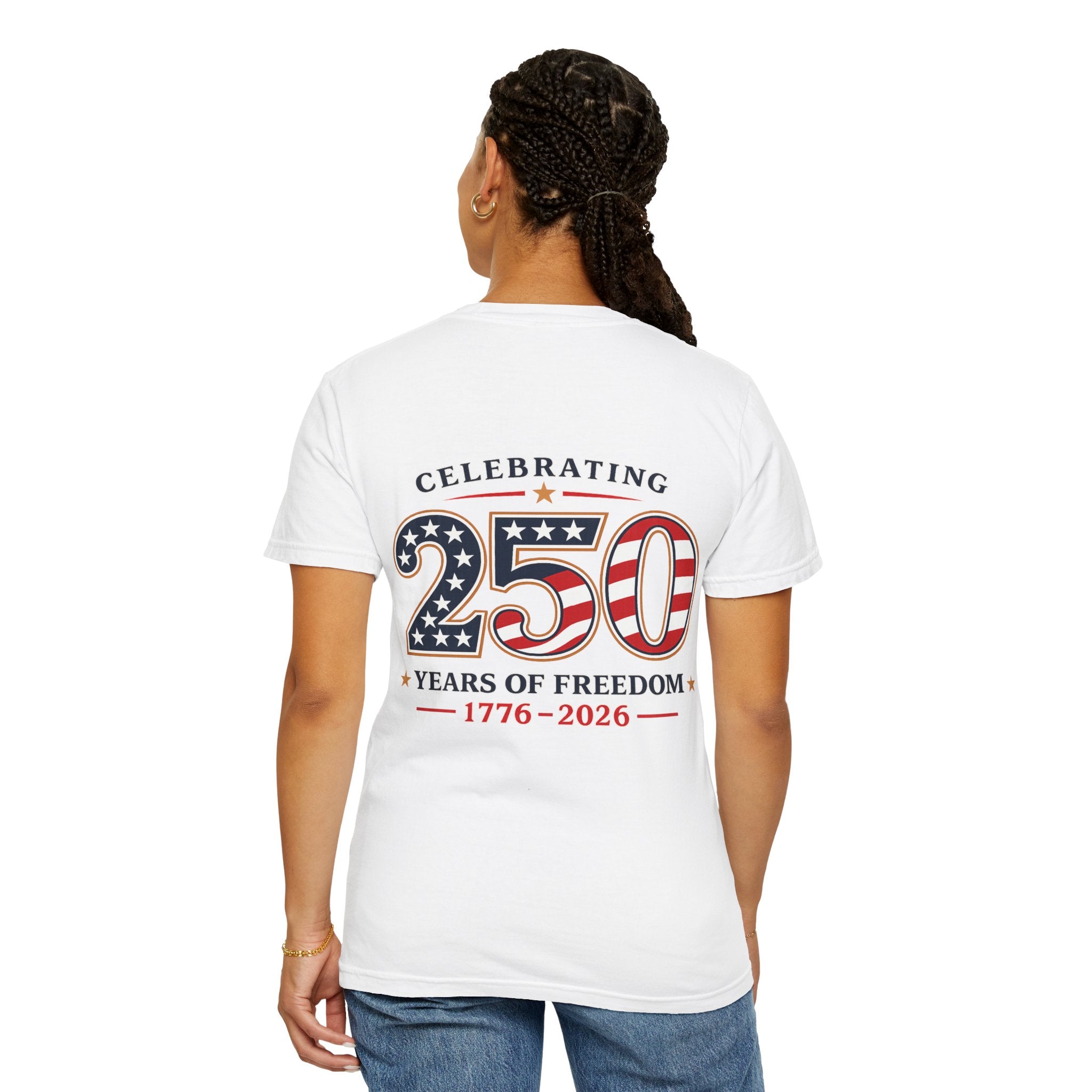 250 Years of Freedom 1776-2026 T-shirt | American Flag Patriotic Tee