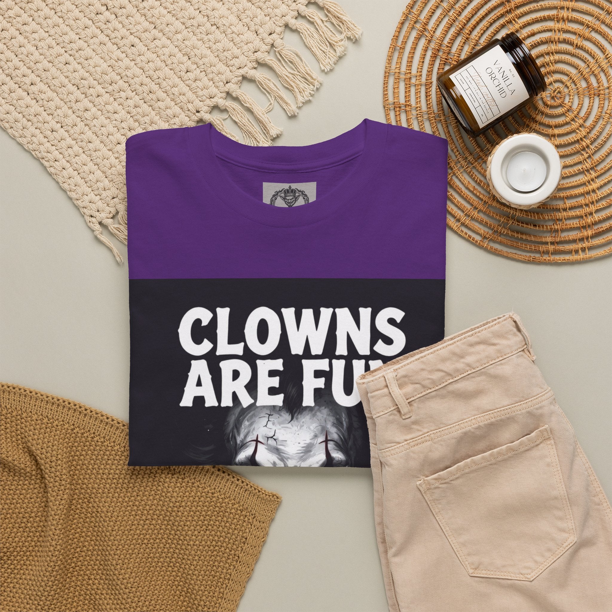 Creepy Clown T-Shirt — "Clowns Are Fun Until They're Not" Horror Tee