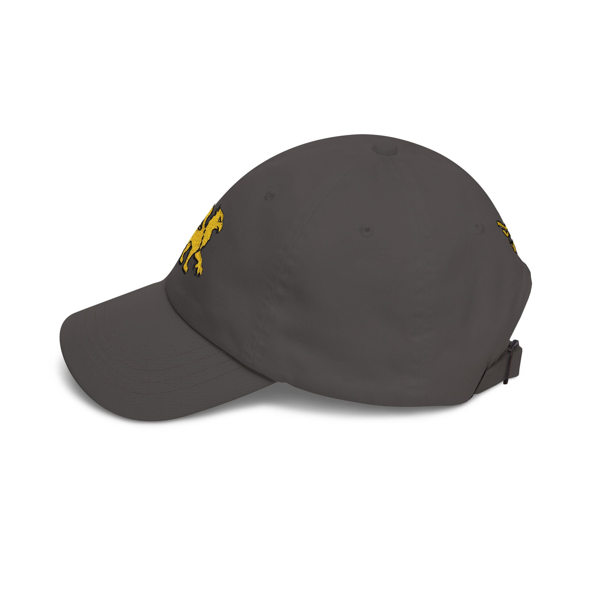 Golden Griffin Embroidered Cap | White Classic Dad Cap
