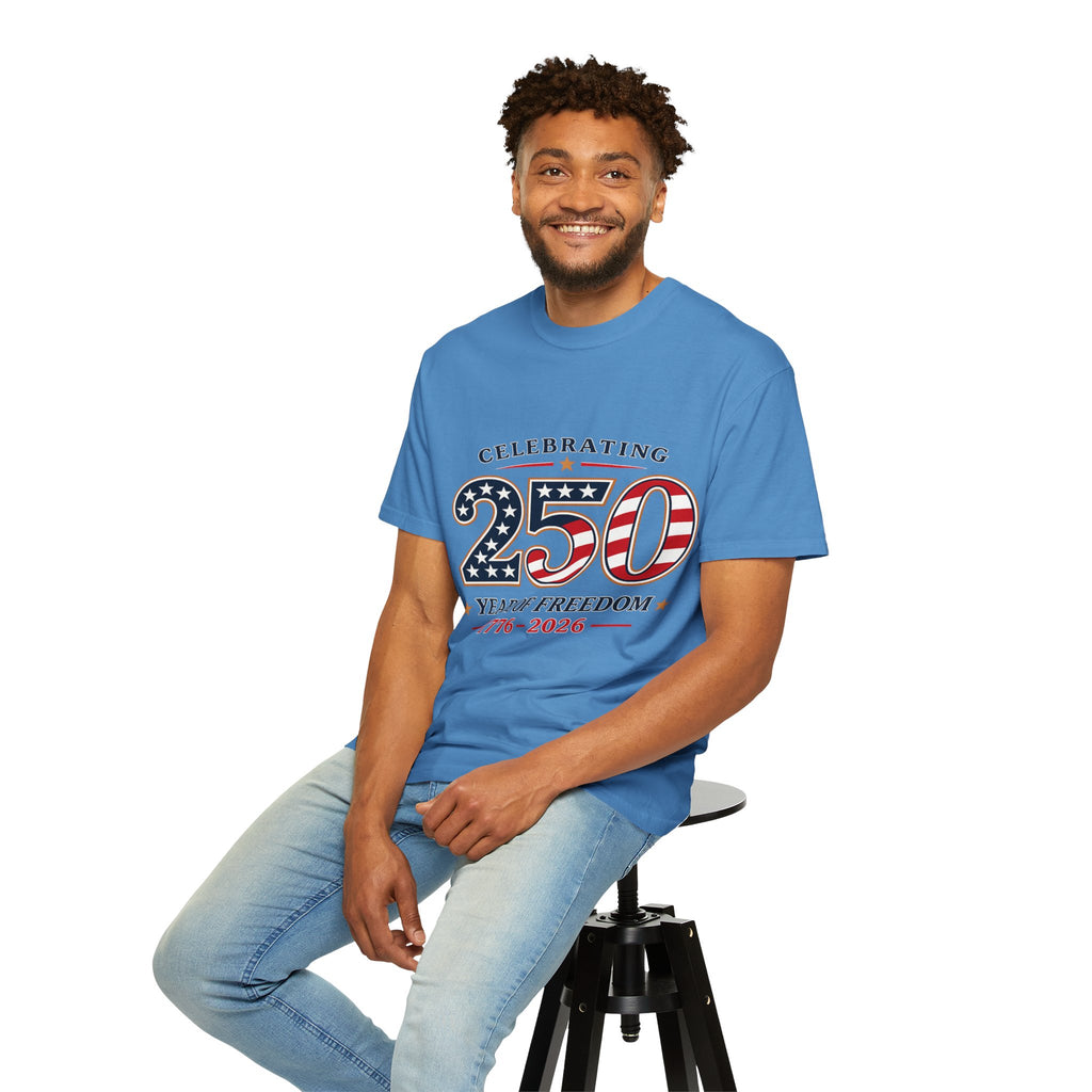 250 Years of Freedom 1776-2026 T-shirt | American Flag Patriotic Tee