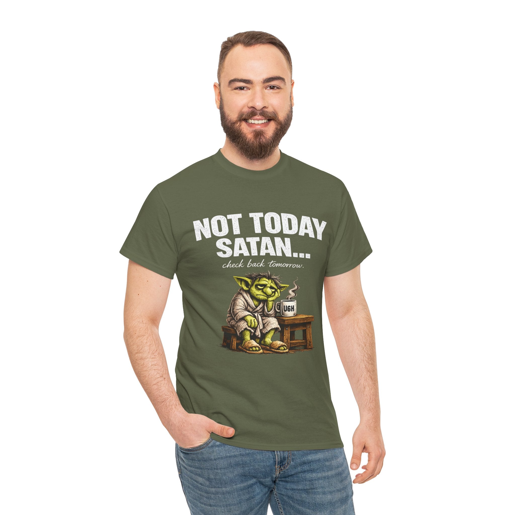 Not Today Satan Goblin Tee | Funny T-Shirt