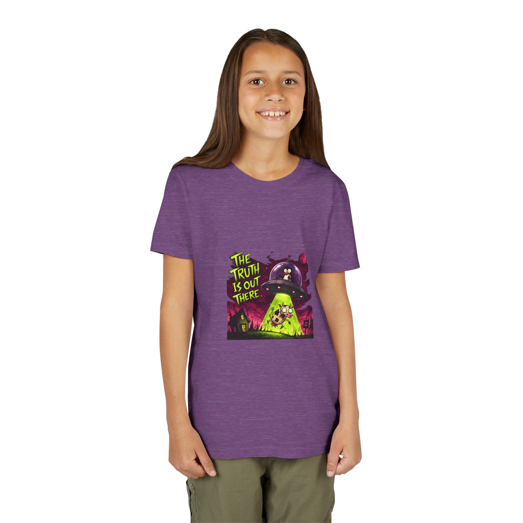 The Truth Is Out There Youth Tee | Alien UFO Graphic | Penguin | Cow