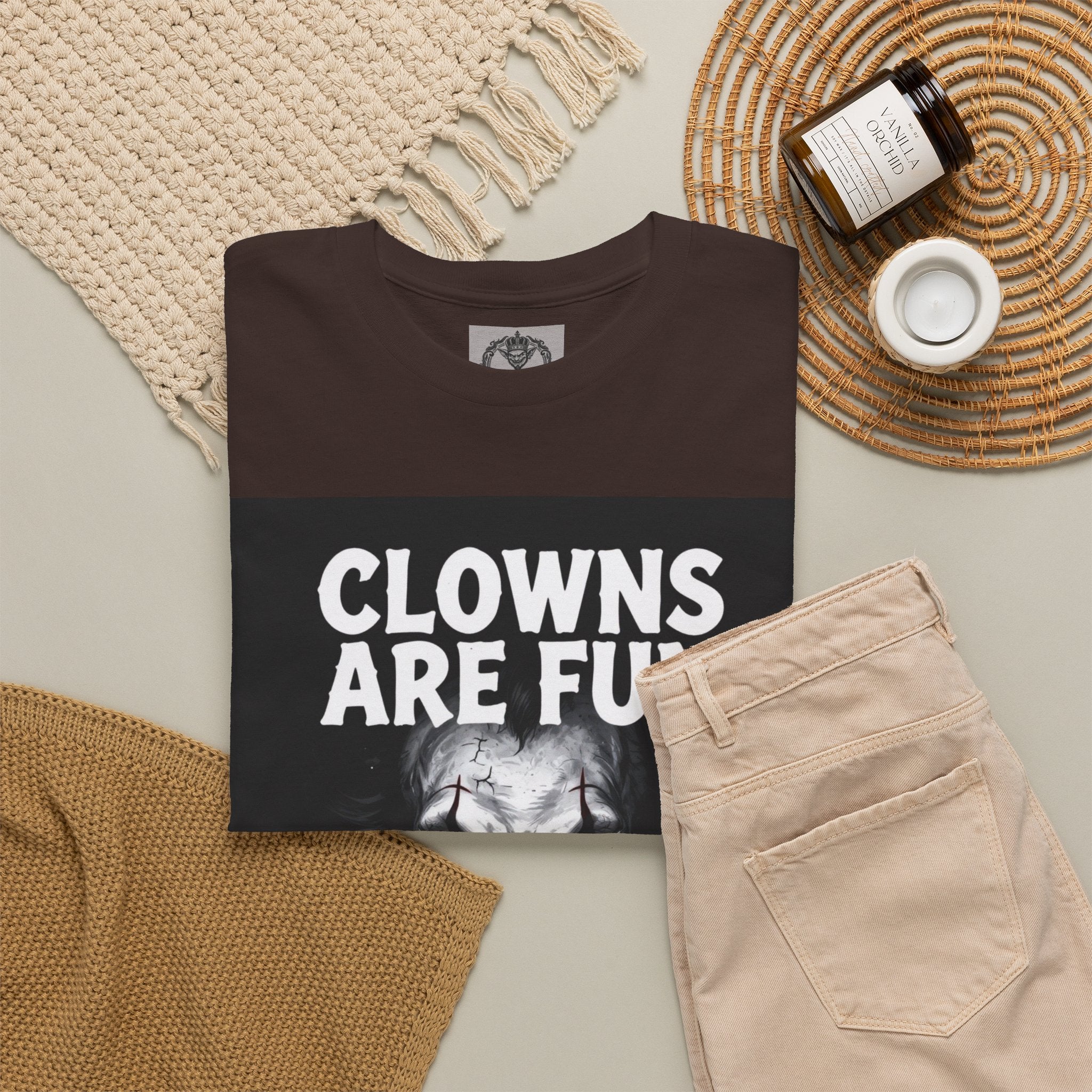 Creepy Clown T-Shirt — "Clowns Are Fun Until They're Not" Horror Tee