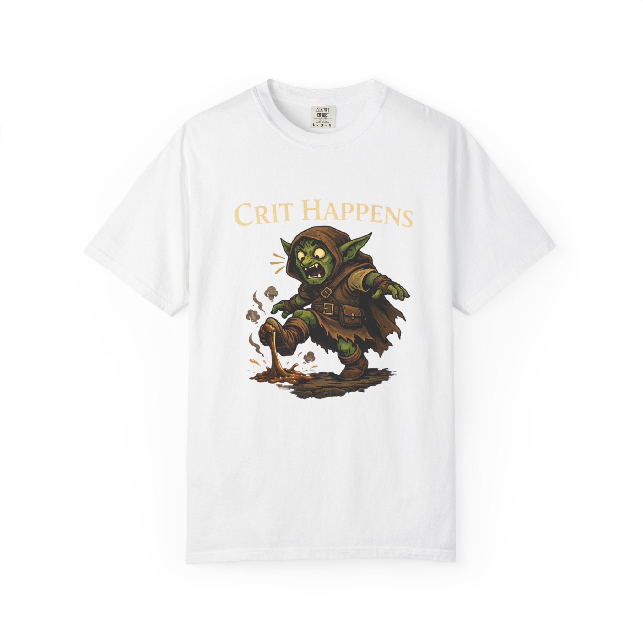 Crit Happens Goblin T-Shirt — Funny DnD Gaming Tee