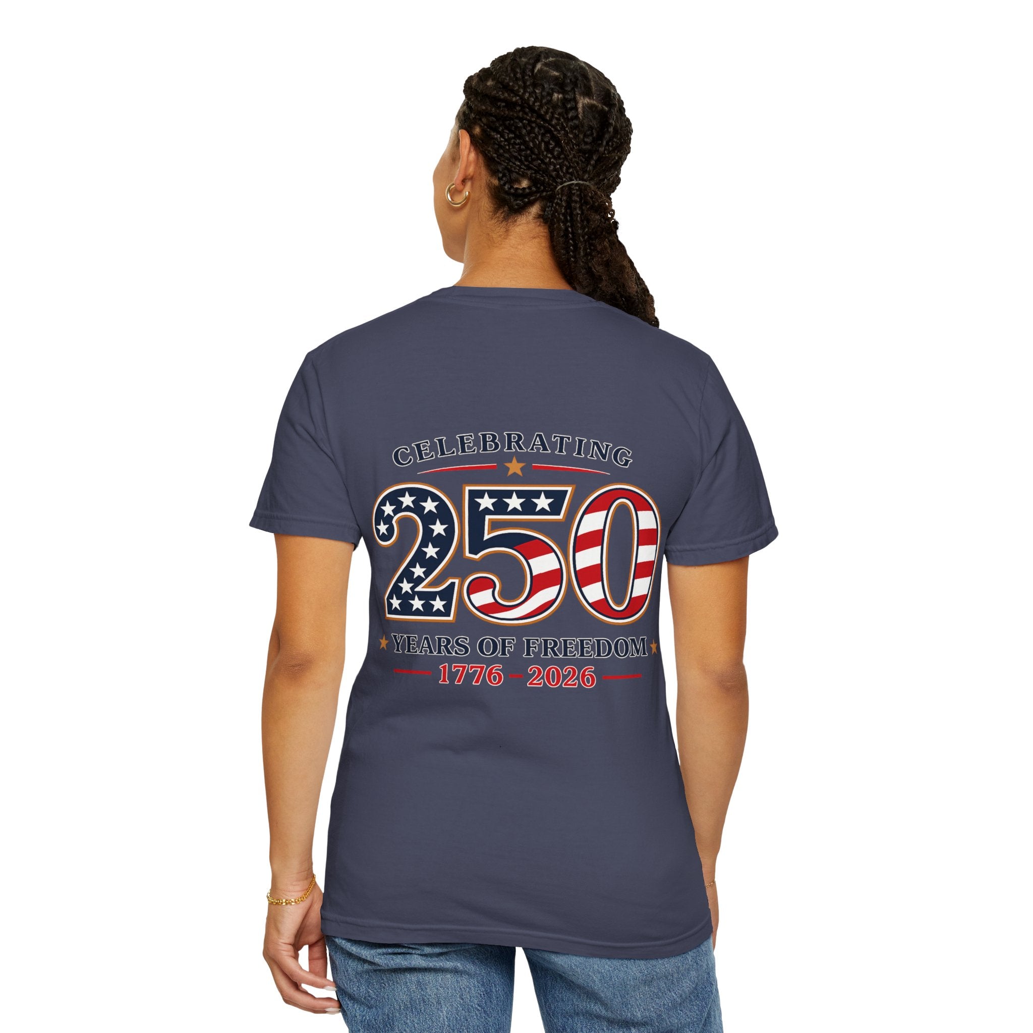 250 Years of Freedom 1776-2026 T-shirt | American Flag Patriotic Tee