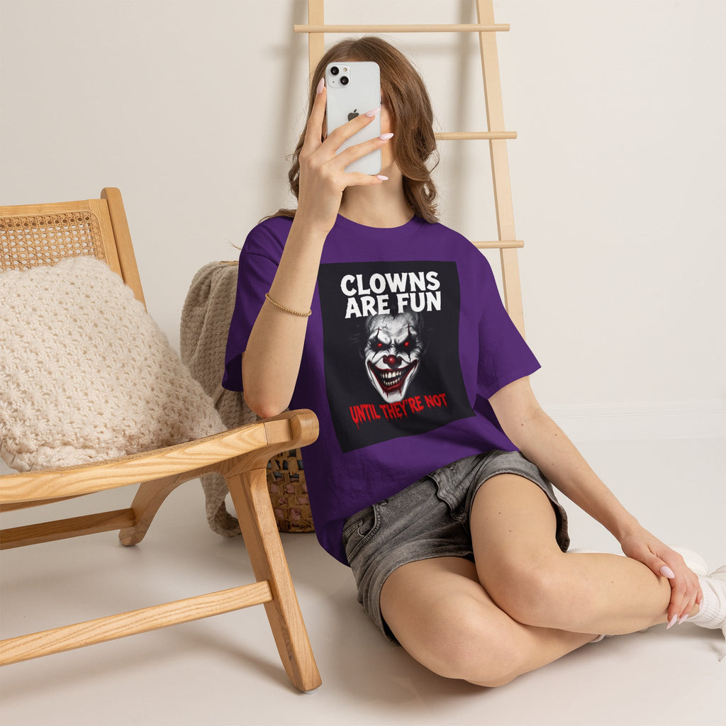 Creepy Clown T-Shirt — "Clowns Are Fun Until They're Not" Horror Tee