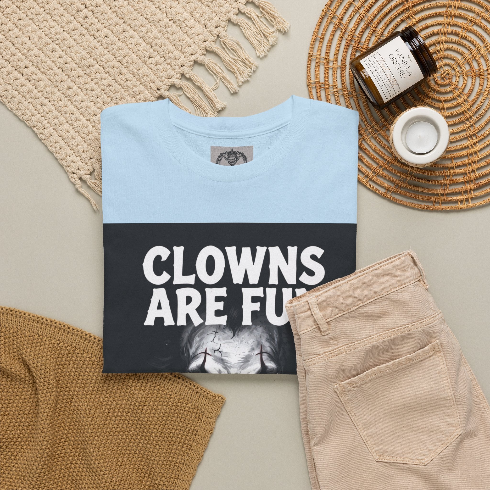 Creepy Clown T-Shirt — "Clowns Are Fun Until They're Not" Horror Tee