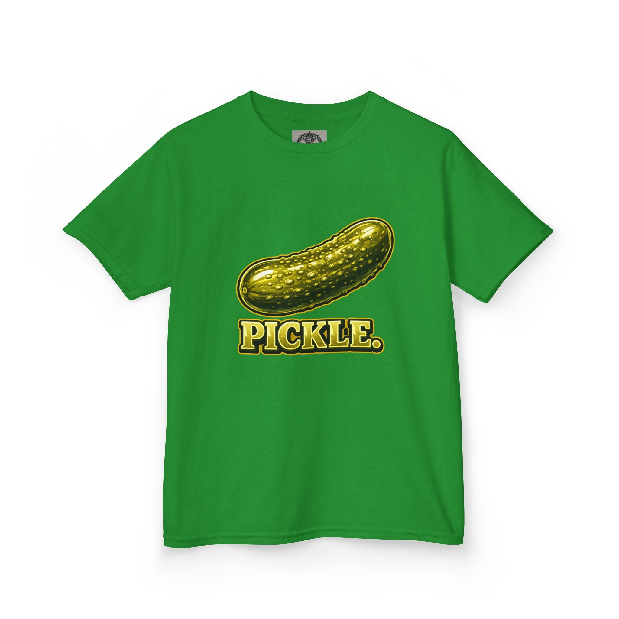 Kids' Pickle Graphic Tee – 'PICKLE.' Vintage Cartoon Pickle Shirt for Children