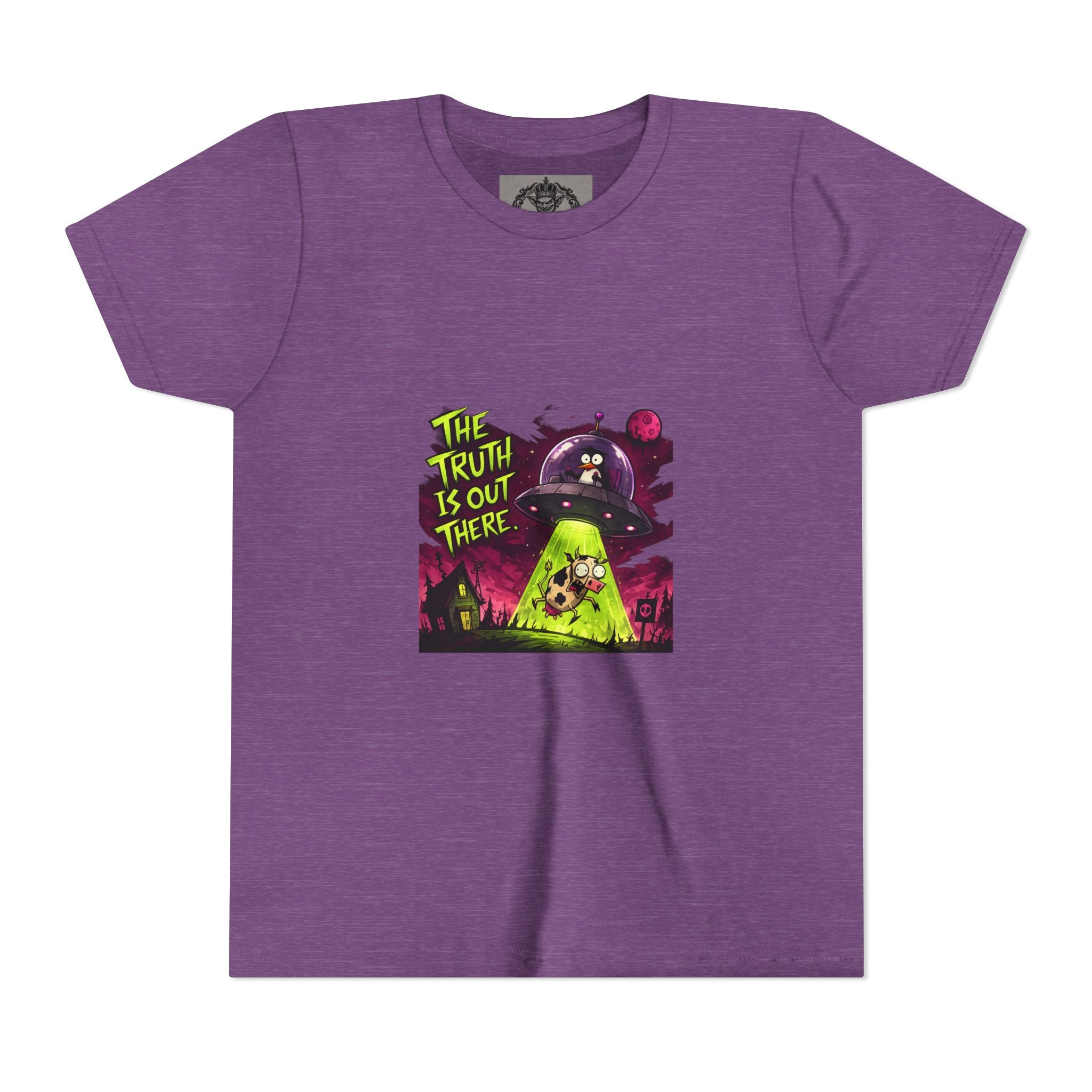 The Truth Is Out There Youth Tee | Alien UFO Graphic | Penguin | Cow