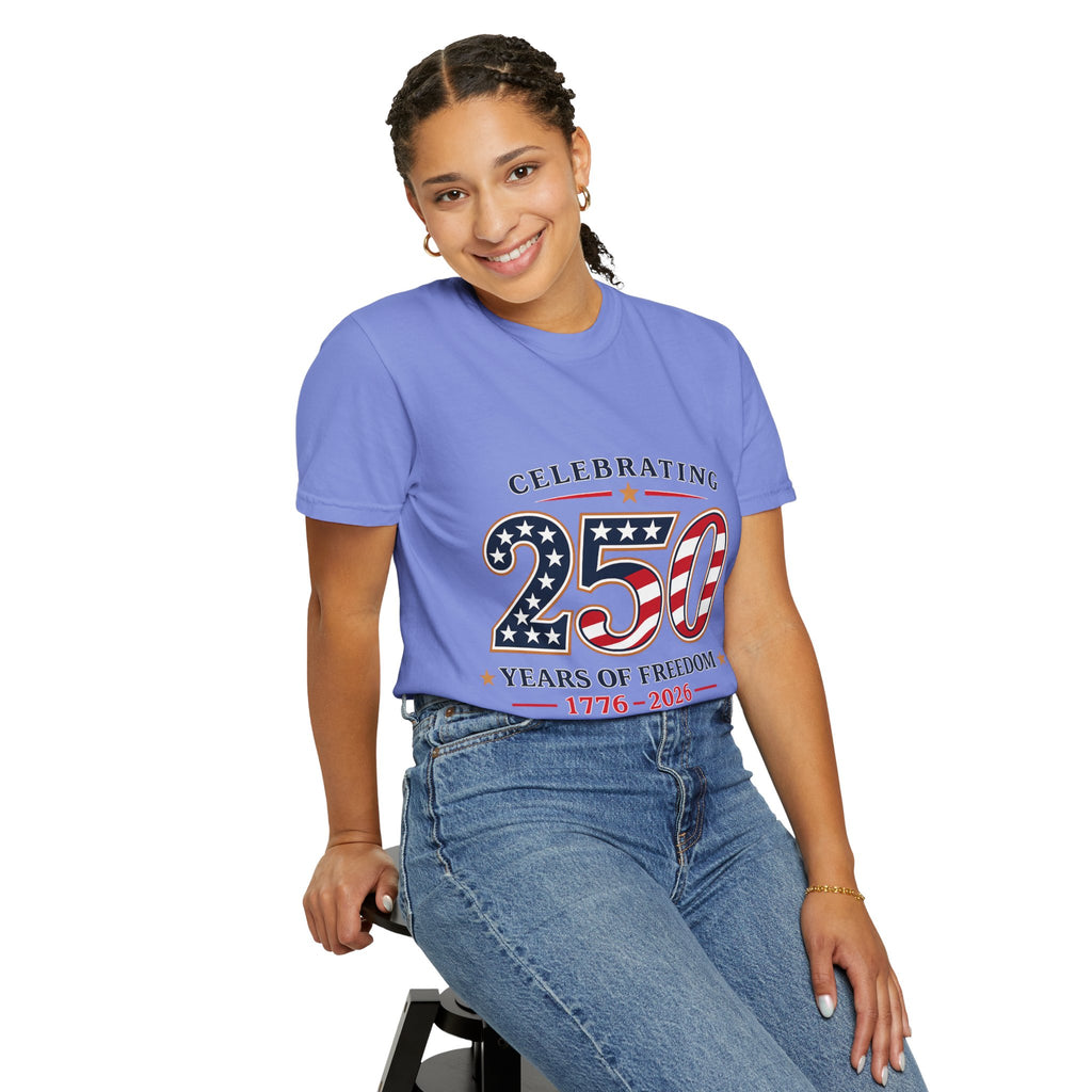 250 Years of Freedom 1776-2026 T-shirt | American Flag Patriotic Tee