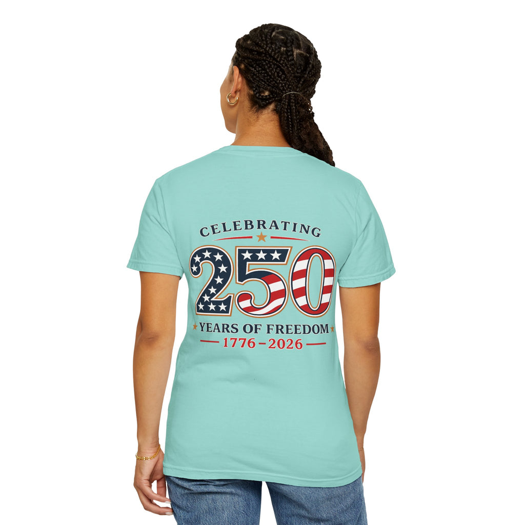250 Years of Freedom 1776-2026 T-shirt | American Flag Patriotic Tee
