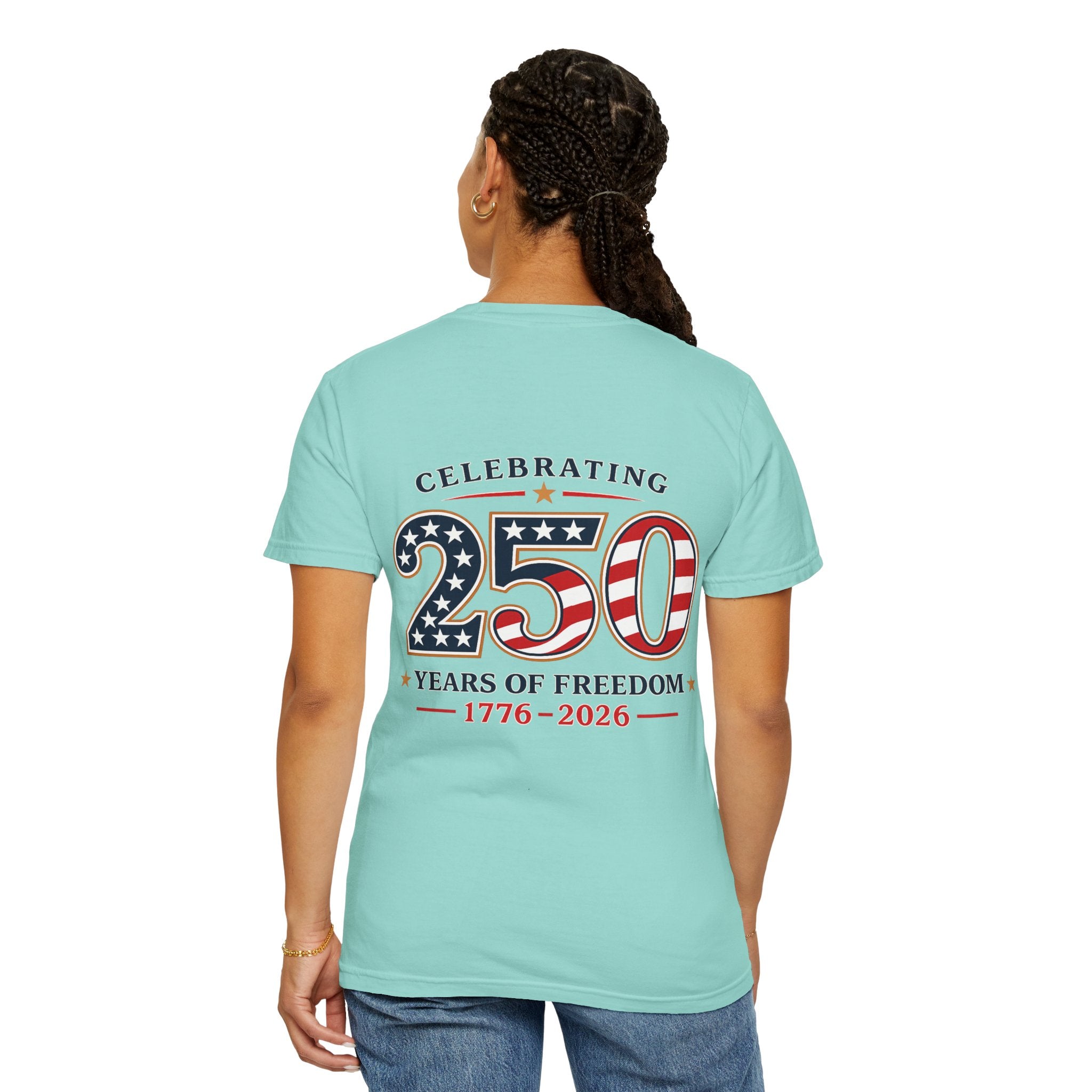 250 Years of Freedom 1776-2026 T-shirt | American Flag Patriotic Tee