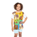 Hippie Llama Print Kids Jersey | Colorful Alpaca Pattern Tee