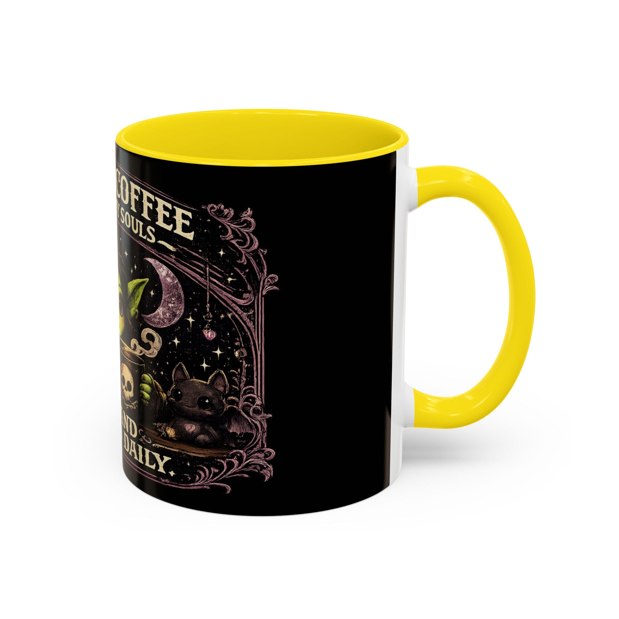 Like My Coffee Mug — "Like I Like My Souls: Dark and Consumed Daily" Goth Coffee Mug