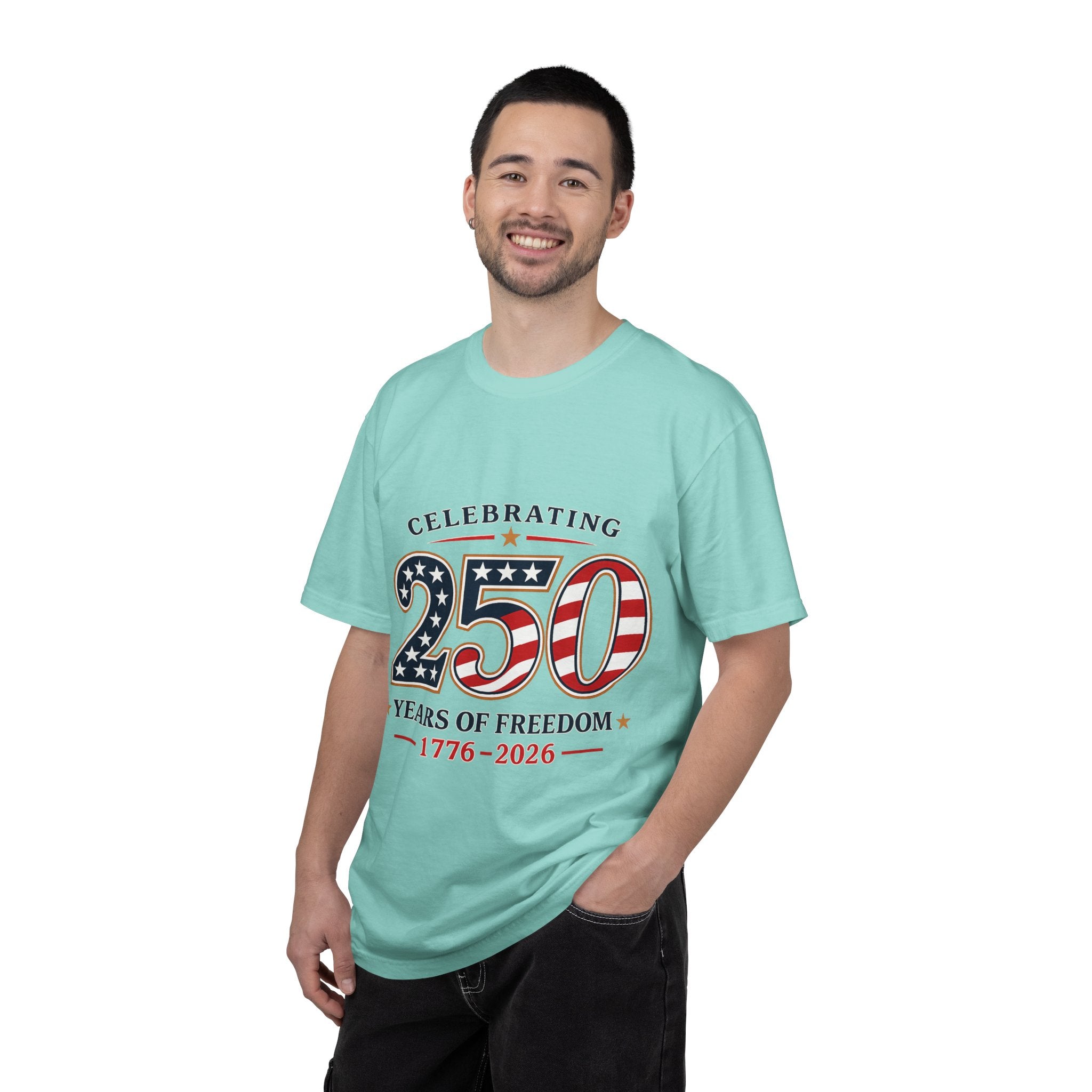 250 Years of Freedom 1776-2026 T-shirt | American Flag Patriotic Tee